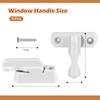 Pack of 6 Window Lock White Window Lock Burglary Protection