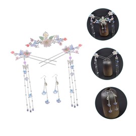 LALAFINA 1 Set Hairpin Hairpin Hair Barrettes Hair Clip Hair Chopsticks for Women Flower Hair Stick Vintage Hair Sticks Womens Hair Sticks Hair Fork Hanfu Miss Accessories Alloy