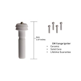 PROSPORTSPLAN Spark Igniter for Gas Range Stove Replacement - Pack of 4 Ceramic Spark Electrode Burner Ignition Part for Gas Stove - Durable Heat Resistant Desig
