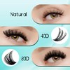 GEMERRY Individual Eyelash Set 50D Cluster Eyelashes 0.07 D Crul