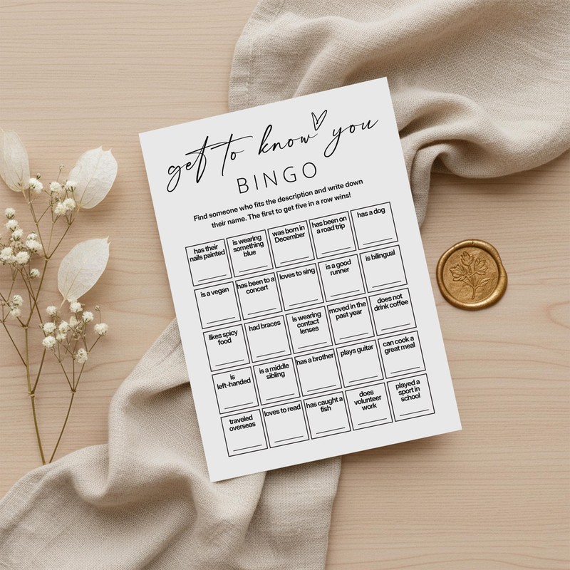 Sahjzk Office Bingo Cards, 25 Unique Randomized 5x7 Sheets, Get