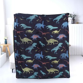 SDY Dinosaur Blanket for Boys, Cozy Dinosaur Room Decor for Boys, Dinosaur Stuffed Animal Themed Gifts for Kids, Toddler Dinosaur Toy, Dino Birthday Decorations Kawaii Blanket 50”x60”