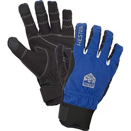 Hestra Ergo Grip Long Bike Glove - 5-Finger Glove for Mountain Biking - Royal Blue/Black - 8