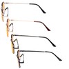 Eyekepper 4 Pack Reading Glasses Blue Light Blocking Memory Titanium