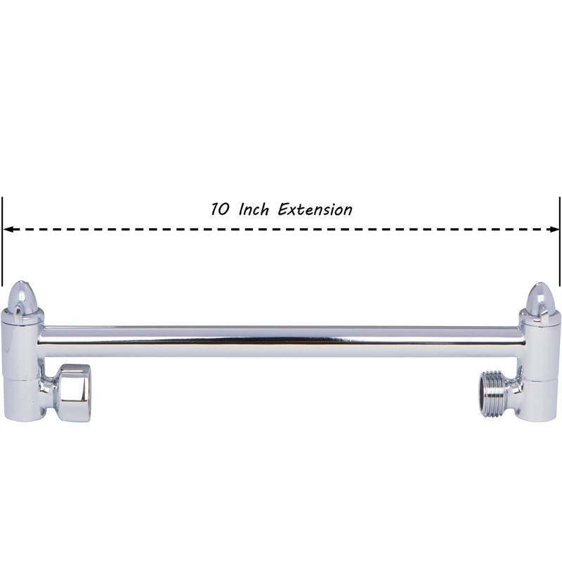 25,4 cm Brazo de Ducha Ajustable - Extensor de Latón