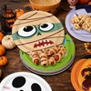 96PCS Halloween Paper Plates, Disposable Party Tableware with 6 Designs