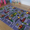 Kids/Baby Room/Daycare/Classroom/Playroom Area Rug. Roads. Town. City. Race Toy Car