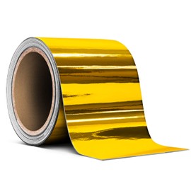 VViViD Gloss Gold Chrome Air-Release Vinyl Adhesive Tape Roll (3 Inch x 30ft)