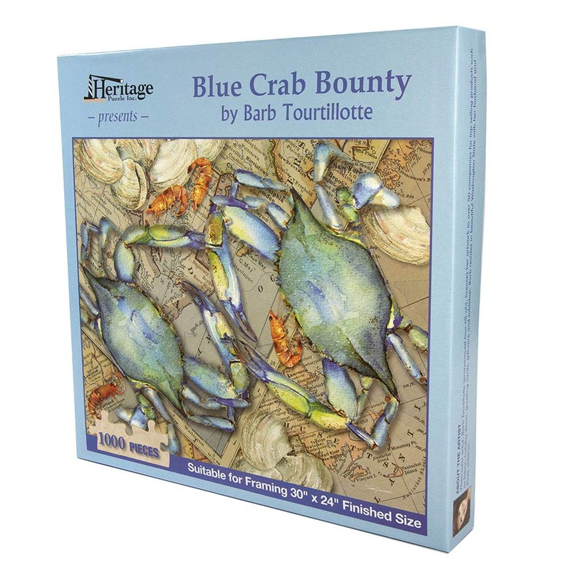 Heritage Blue Crab Jigsaw Puzzle - 1000 Pieces - Blue