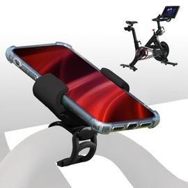 Black Harp Upgraded Silicone Phone Holder Compatible with Peloton Bike & Peloton Bike Plus - Cell Phone Mount for Stationary Exercise Bike - Peloton Accessories with 360 Rotation