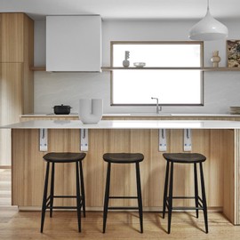 YUMORE Shelf Bracket Heavy Duty 14x8x2 in, 1/5IN Extra Thick Solid L Brackets Stainless Steel Countertop Bar Top Support Brackets Wall Mounted, Includes Hardware, 2 Pack