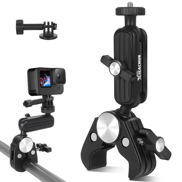 Super Clamp Camera Mount Double Ball Head Magic Arm with
