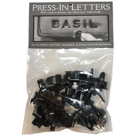 Press In Letters And Numbers Stone Concrete Stamps - Uppercase Classic Typeface