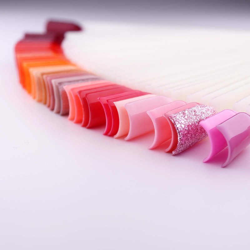 JND Professional 50pcs Nail Colour Display Swatch Sticks, Pop Sticks,