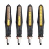 Gohantee Motorcycle LED Flowing Turn Signal, 4 Sequential LED Turn