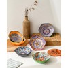 HENXFEN LEAD Ceramic Soup, Dessert Bowl Set of 6, Porcelain