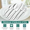 20 Piece Silverware Set, ENLOY Stainless Steel Flatware Cutlery Set,
