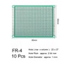 Sourcingmap 10pcs 6x8cm Double Sided PCB Board Universal Printed Circuit