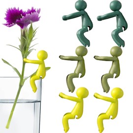 Plant Propagation Buddy, Plant Breeding Friend, Plant Cutting Holder Plant Support Bud, Cute Plant Support Plant breeding Station or Indoor Garden, Three Colors. (6pcs)