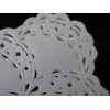 PLACE MAT 25 PCS 12" WHITE PAPER LACE SQUARE ELEGANT