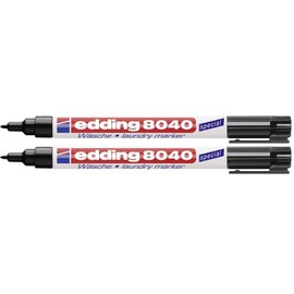 Edding Laundry Markers Black Pack of 2