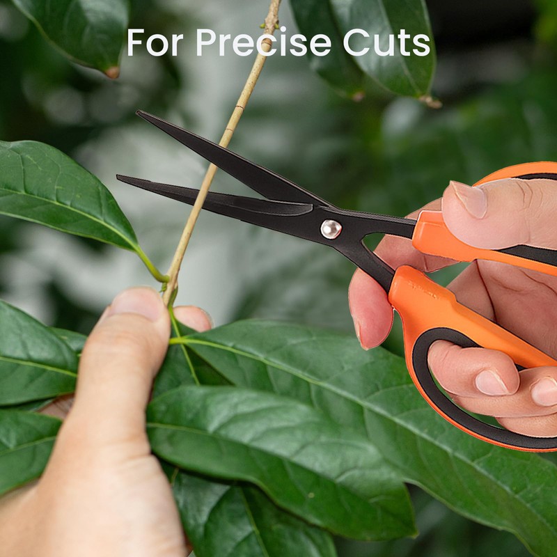GROWNEER 6 Packs Trimming Scissors Teflon Coated Non Stick Blades