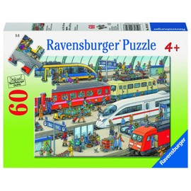Ravensburger Railway Station 60 Piece Jigsaw Puzzle for Kids – Every Piece is Unique, Pieces Fit Together Perfectly