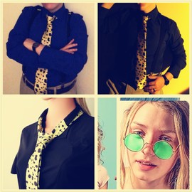 JinYu Cosplay Tie Glasses Pins Anime Cosplay Prop for Fans