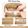 CLOUDWINGS Initial Makeup Bag, Large Capacity Travel Cosmetic Bag Set,