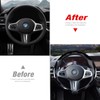 Car Steering Wheel Cover Set Bright Carbon Fiber Wrap Non-Slip