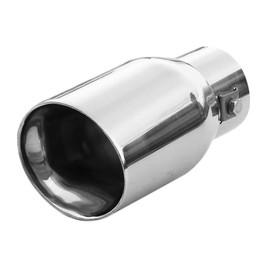 Exhaust Tip Trim End Pipe Tail Sport Muffler Stainless Steel Chrome Car Universal