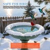 Bird Bath Heater-50W Circle De-Icer with Hollow Snowflake Design,Faster Ice