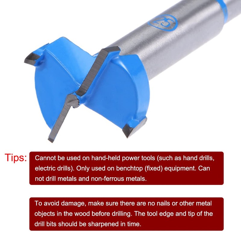 sourcingmap Forstner Drill Bits 25mm, Tungsten Carbide Wood Hole Saw