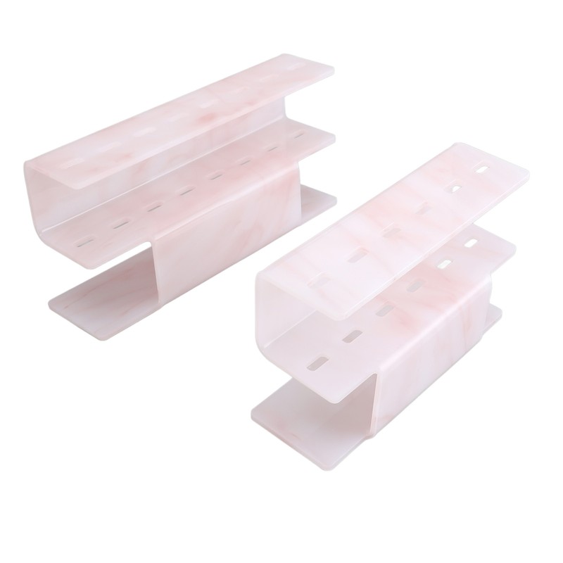 2Pcs Tweezers Organizer Rack 6 Holes and 8 Holes Plastic