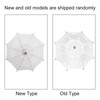 Cotton Lace Folding Parasol and Hand Fan Set for Wedding