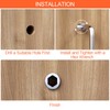 Legpador A total of 130 screw-in nuts, threaded insert wood