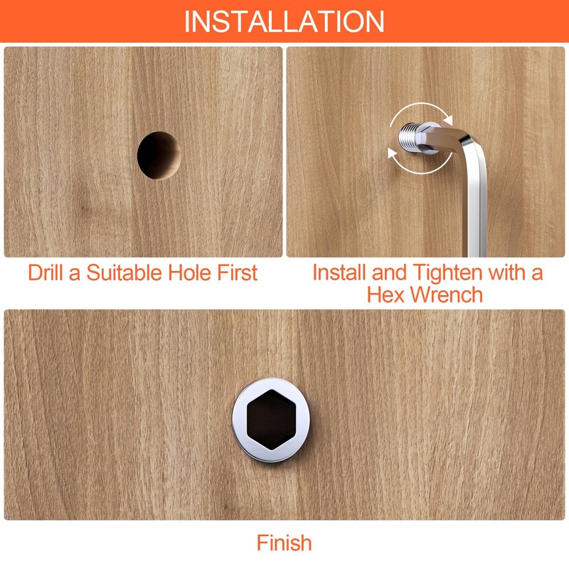 Legpador A total of 130 screw-in nuts, threaded insert wood