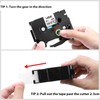 Label Kingdom 24 mm Label Tape Replacement for Brother PTouch