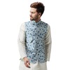 SOJANYA (Since 1958), chaqueta Nehru con estampado de mezcla de