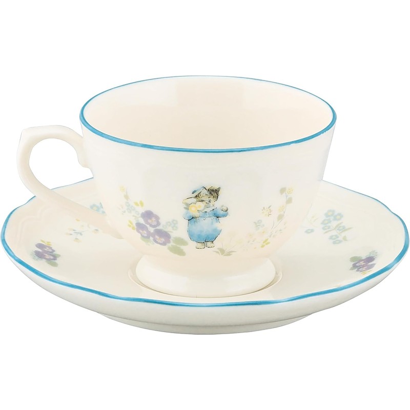 Yamaka Shoten Peter Rabbit Tea Cup & Saucer, 7.8 fl