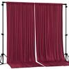 Wish Care Burgundy Backdrop Curtains 2 Panels - Wrinkle-Free Champagne