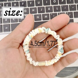 30Pcs Pastel Hair Ties Elastics Bands Hair Styling Accessories Macaron Color for Girls Women Ponytail Holders Hair Rubber No Damage Bands for Thick Straight Curly Hair