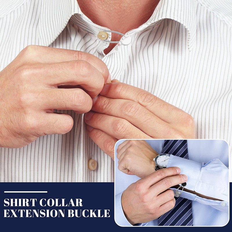 Canlierr 60 Pcs Extender Button Set Includes Elastic Waist Button