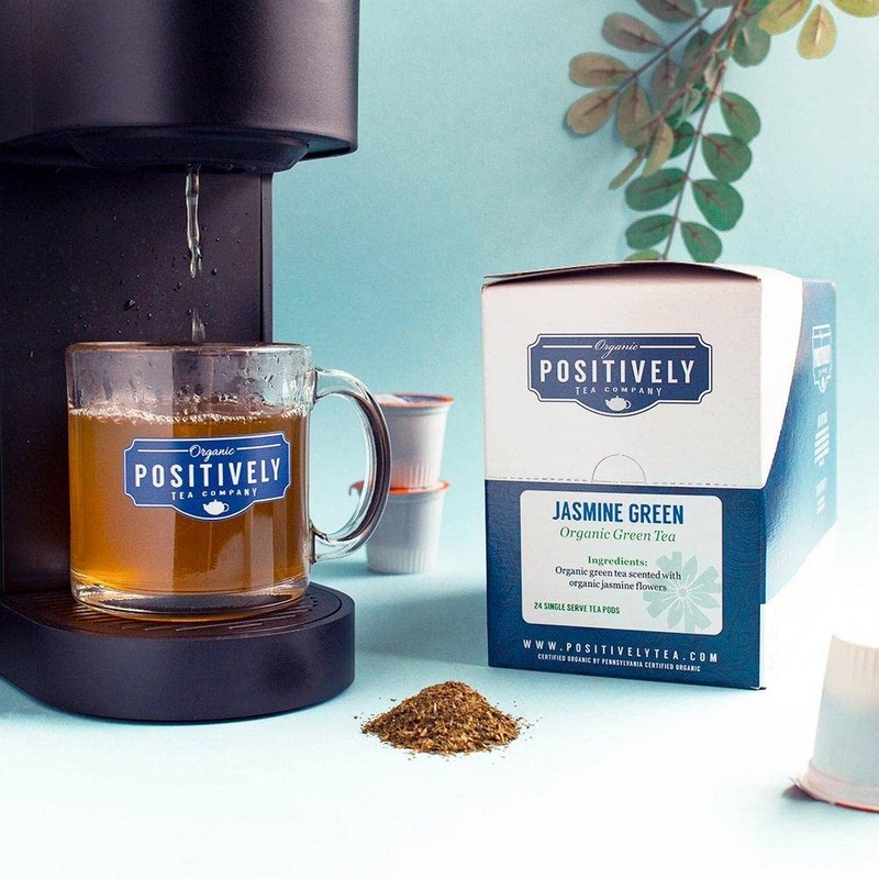 Organic Positively Tea Company, Jasmine Green Tea, K-Cup Compatible, 24