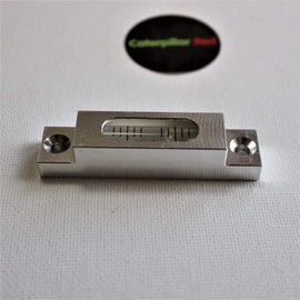 Metal Precision Level, Glass Vial, Spirit Bubble Level, Accurate, Clear, 66mm x 14mm MGV-661514-CS