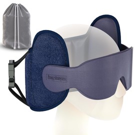 Inspireyes Travel Pillows for Airplanes, Airplane Pillow with Sleep Eye Mask, Comfortable Travel Essentials for Long Flight, Car Trip, 360° Headrest, Dark Grey