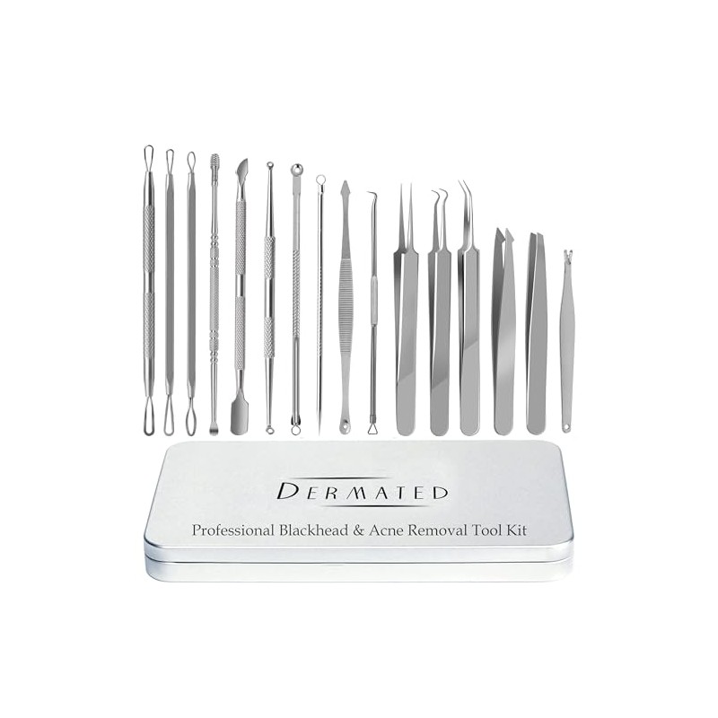 16 piezas – Kit de herramientas para eliminar espinillas y