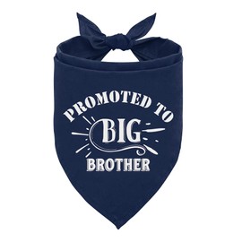 Big Brother Bandana for Dog, Dogs Bandana Pregnancy Announcement, Pet Scarf, Dark Blue Dog Bandanas, Pet Bandanas for Small Medium Large Dogs Cat (A79)