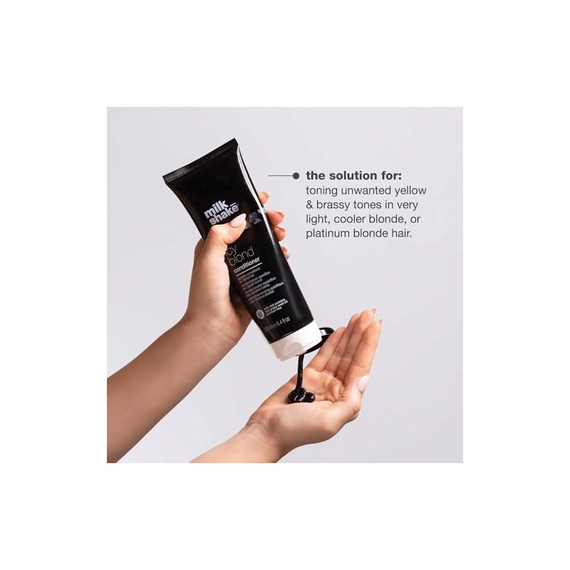 milk_shake Icy Blond Conditioner - Black Pigment Silver Conditioner for