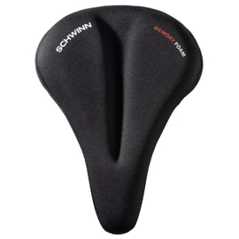 Schwinn Sport Memory Foam Dual Strap Bike Seat Cover, Saddle Cover for Extra Comfort, Soft, Weather-Resistant Memory Foam, Dual Straps Attach Quickly to Most Standard Size Adult Bike Seats